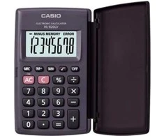 Casio HL-820LV-B BK 8-digit juodas pocket skaičiuotuvas