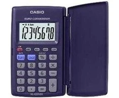 Casio HL-820VERA-WA-EP, Kišeninis, Bazinis, 8 skaitmenų, 1 eilutė, Baterijos / Saulės energija, Mėlynas