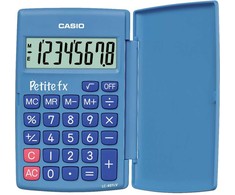Casio PETITE FX (LC-401LV-BU), Pocket, Basic, 8 digits, 1 lines, Baterija, Mėlyna