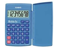 Casio PETITE FX (LC-401LV-BU), Pocket, Basic, 8 digits, 1 lines, Baterija, Mėlyna