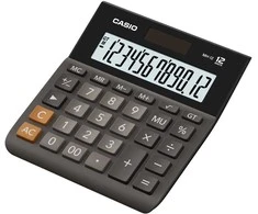 Stalinis skaičiuotuvas CASIO MH-12, 127 x 136,5 x 28,8 mm, juoda