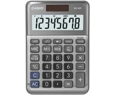 Stalinis skaičiuotuvas CASIO MS-80F, metalinis korpusas