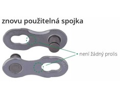 KMC Missing Link grandinės užraktas, 10 greičių, 2 vnt