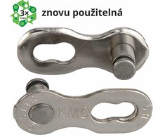 KMC Jungtis 7.8 EPT 2 vnt. sidabrinė 7.1mm lizdinė pakuotė
