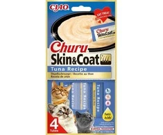 INABA Churu Skin&amp;Coat Tuno receptas - skanėstai katėms - 4x14 g