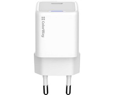 ColorWay 1x USB-C/ mains charger/ GaN/ PD/ PPS/ 30W, Baltas
