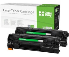 ColorWay compatible toner with Canon CRG-726/ CRG-728/ juodas/ 2x 2 100 pages/ Dual pack