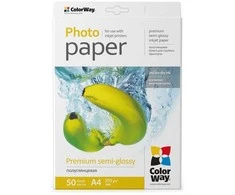 ColorWay Photo Paper, 50 sheets | Premium Semi-Glossy | 255 g/m² | A4