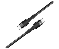 ColorWay USB-C Cable / Fast Charging 60W / 1 m / Juodas