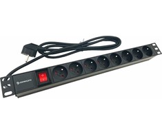 Šakotuvas Conexpro 19" distribution panel 8x 230V FR, 16A, 1.4m, juodas