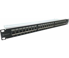Conexpro 19" patch panel STP, CAT6A, 24 jungtys, 1U