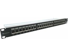 Conexpro 19" patch panel STP, CAT6A, 24 jungtys, 1U