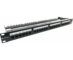 Conexpro 19" UTP patch panel, CAT6A, 24 jungtys, 1U
