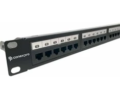 Conexpro 19" UTP patch panel, CAT6A, 24 jungtys, 1U