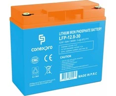 Conexpro battery LiFePO4, 12.8V, 30Ah, Smart BMS, Bluetooth