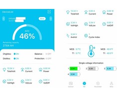 „Conexpro“ ličio fepo4 akumuliatorius, 12,8 V, 60 Ah, išmanioji BMS sistema, „Bluetooth“