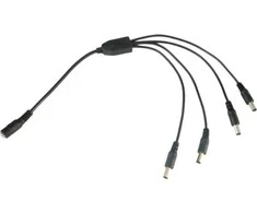 Conexpro DC power splitter, 4x male, 1x female