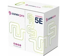 Conexpro UTP cable economy, CAT5e, PVC, 24 AWG, 305m, pilkas