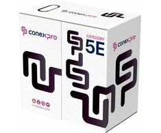 Conexpro UTP outdoor cable, CAT5e, PE, 24 AWG, 305m, juodas