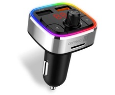 CONNECT IT CarRGB Wireless FM transmitter, 2xUSB+MicroSD, Sidabrinis