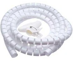 CONNECT IT kabelių valdymo vamzdelis WINDER, 2,5 m x 20 mm, baltas (kabelio tvarkyklė)