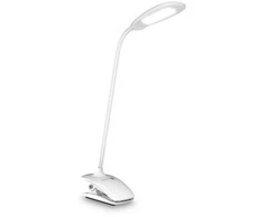 CONNECT IT CLIP LED stalinė lempa su segtuku, Baltas