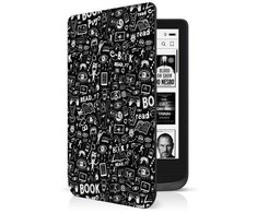 Connect IT Doodle dėklas PocketBook 616/627/632, juodas
