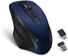 CONNECT IT Dual SmartSwitch belaidė pelė, USB-A + C, Mėlynas