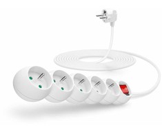 Connect It Prijunkite IT ilgintuvą 230 V, 5 lizdai, 5m, su jungikliu (baltas)