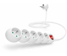 Connect It Prijunkite IT ilgintuvą 230 V, 5 lizdai, 2m, su jungikliu (baltas)