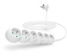 Connect It Prijunkite IT ilgintuvą 230 V, 6 lizdai, 5m, be jungiklio (baltas)