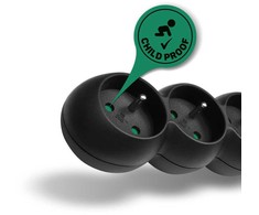 Connect It Prijunkite IT ilgintuvą 230 V, 6 lizdai, 3m, su jungikliu (juodas)