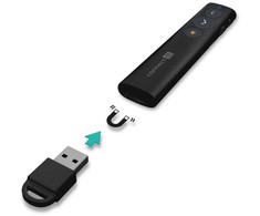 CONNECT IT LaserPoint lazerinis žymeklis įkraunamas Juodas
