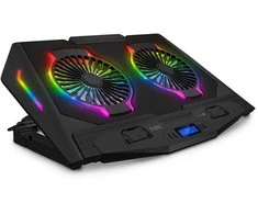 Connect IT NEO RGB laptop cooling pad, juodas