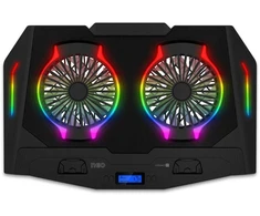Connect IT NEO RGB laptop cooling pad, juodas