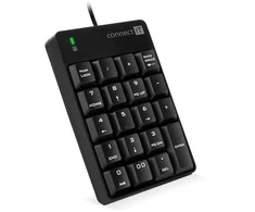 Klaviatūra Connect IT CONNECT IT NumCALC su laidu klaviatūra numeryczna JUODA