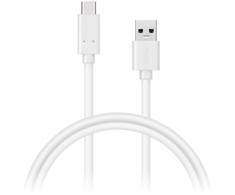 Connect IT Wirez USB-C - USB, baltas, 2m