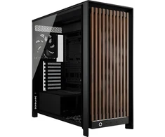 Corsair FRAME 5000D WOOD RS Midi Tower Juodas, Walnut