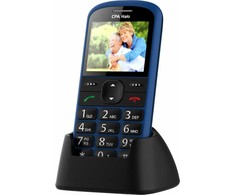 CPA Halo 21 Senior mėlynas telefonas su įkrovimo stovu