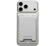 „Cubenest Qi2“ magnetinė belaidė išorinė baterija „SlimDual 5000 mAh SQ1B3D“ – sidabrinė