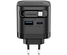 Cubenest PD Adapteris 65W S3D2 Juodas