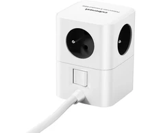 Cubenest PowerCube 4xAC PD 65W 3 m pilka