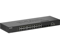 Šakotuvas D-Link DGS-1530-28/E 24-Port Gigabit Stackable Smart Managed Switch | D-Link
