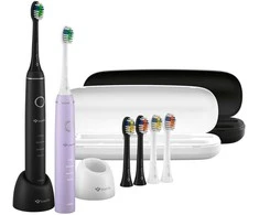 Dantų šepetėlis „TrueLife SonicBrush Compact Duo“ juodas / levandų spalvos