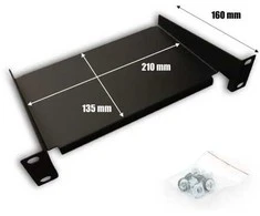 DATACOM 10" Shelf 160mm 1U juodas