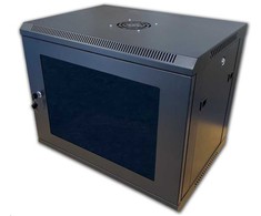 DATACOM 19" sieninė vientisa spintelė 6U/450mm juodas