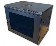DATACOM 19" sieninė vientisa spintelė 6U/450mm juodas