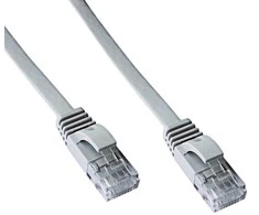 DATACOM Patch cord UTP CAT6 0,5m pilkas FLAT flat