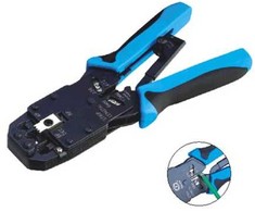DATACOM Lynx CS replės PROFI su reketu juntys RJ10, RJ11, RJ12, RJ45, DEC