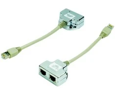 DATACOM "Y" adapter STP CAT5E PC / PC+PC